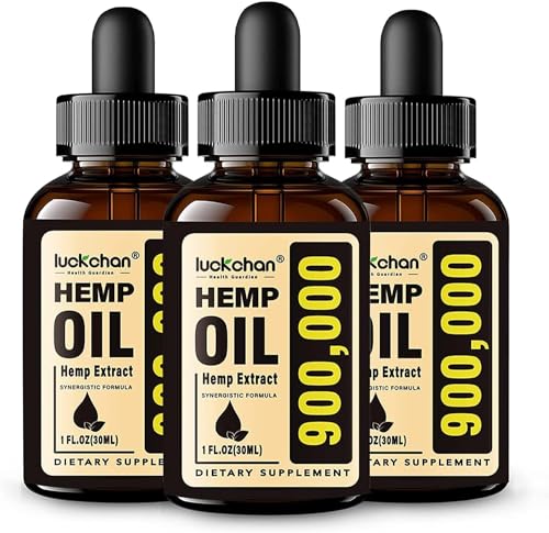 Organic High Potency Hemp Oil 3-Pack Made in USA