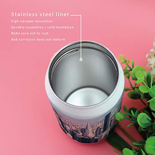 CBD Skyscraper Stainless Steel Tumbler with Lid & Straw