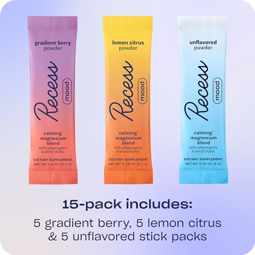 Recess Mood Drink Mix Sampler Pack | Calm Hydration Supplement