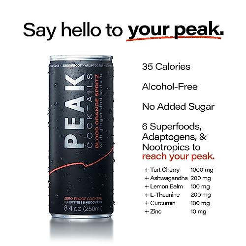 Peak Cocktails - Non-Alc Fitness Drink | Adaptogens, Superfoods