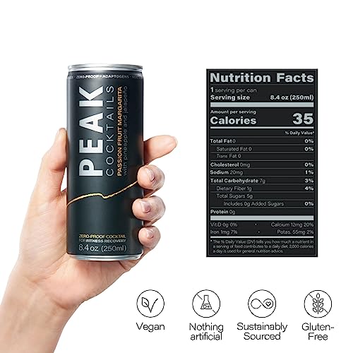 Peak Cocktails - Non-Alc Fitness Drink | Adaptogens, Superfoods