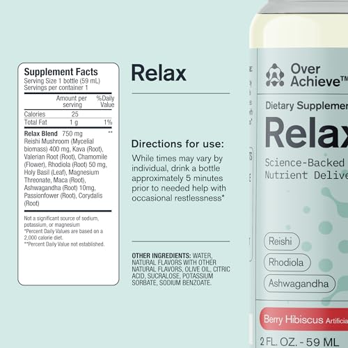 Refresh & Relax with Ashwagandha, Rhodiola, & Reishi Drink