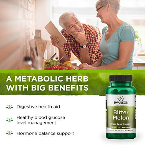 Swanson Bitter Melon Capsules 500mg - 60 Count