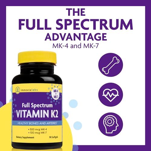 InnovixLabs Full Spectrum Vitamin K2 MK-7 Supplement