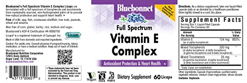 Bluebonnet Full Spectrum Vitamin E Complex - 60 Licaps