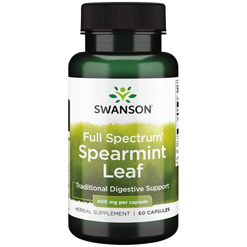 Swanson Spearmint Leaf Herbal Supplement for Digestive Health