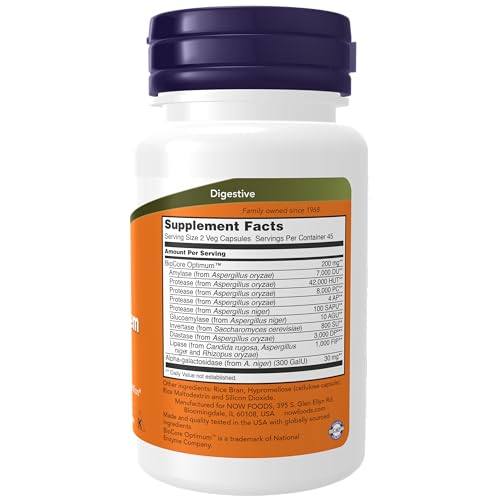 NOW Full Spectrum Enzymes for Optimal Digestion, 90 Capsules
