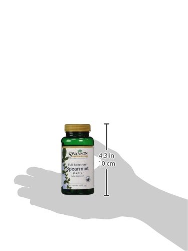 Swanson Spearmint Leaf Herbal Supplement for Digestive Health
