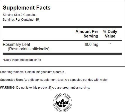 Swanson Rosemary Herbal Supplement for Immune Health Support