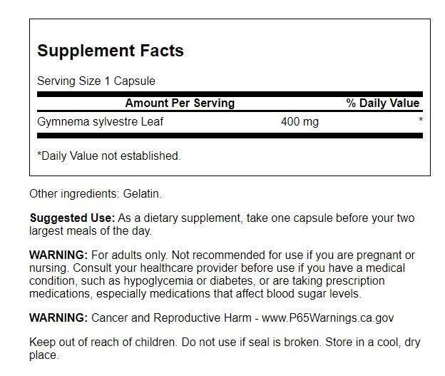 Swanson Gymnema Sylvestre Leaf - Traditional Ayurvedic Herb