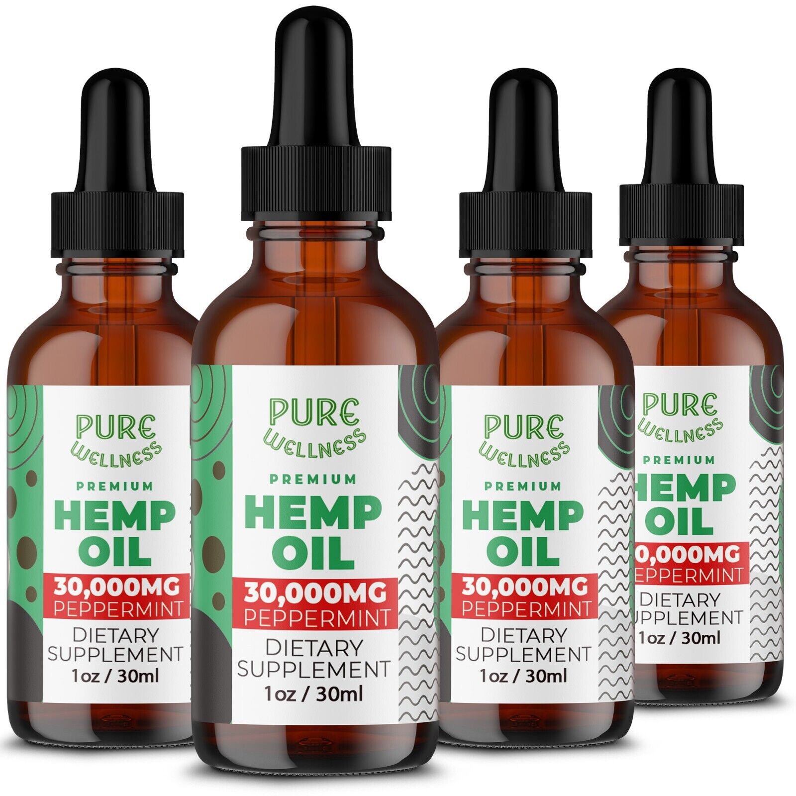 USDA Organic Hemp Seed Oil - 4-Pack, Made in USA