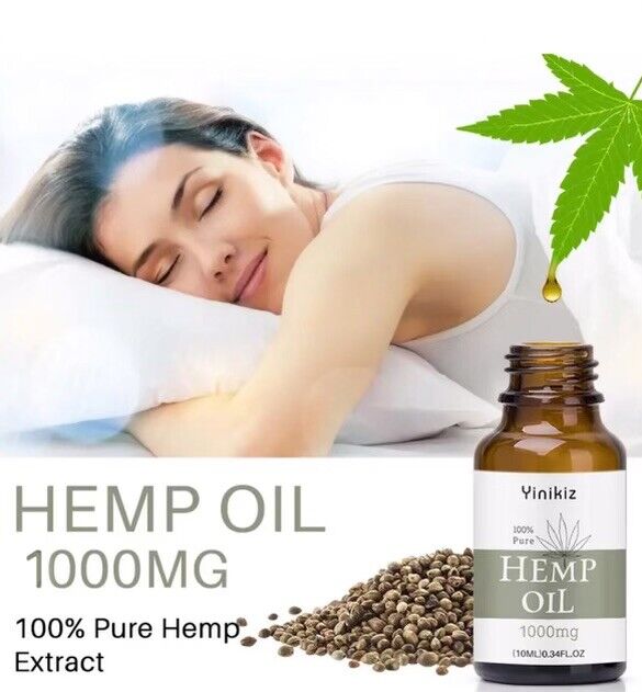 Premium Hemp Oil Drops for Pain, Stress, Anxiety, Sleep