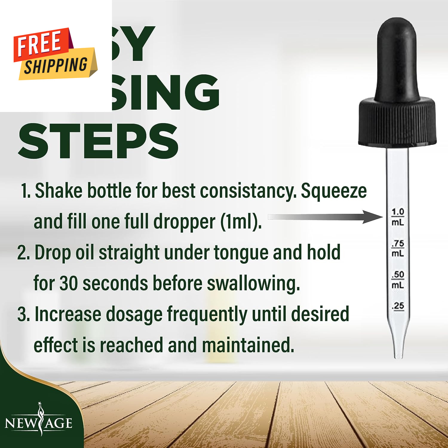 4 Pack Hemp Drops - All Natural CBD Oil