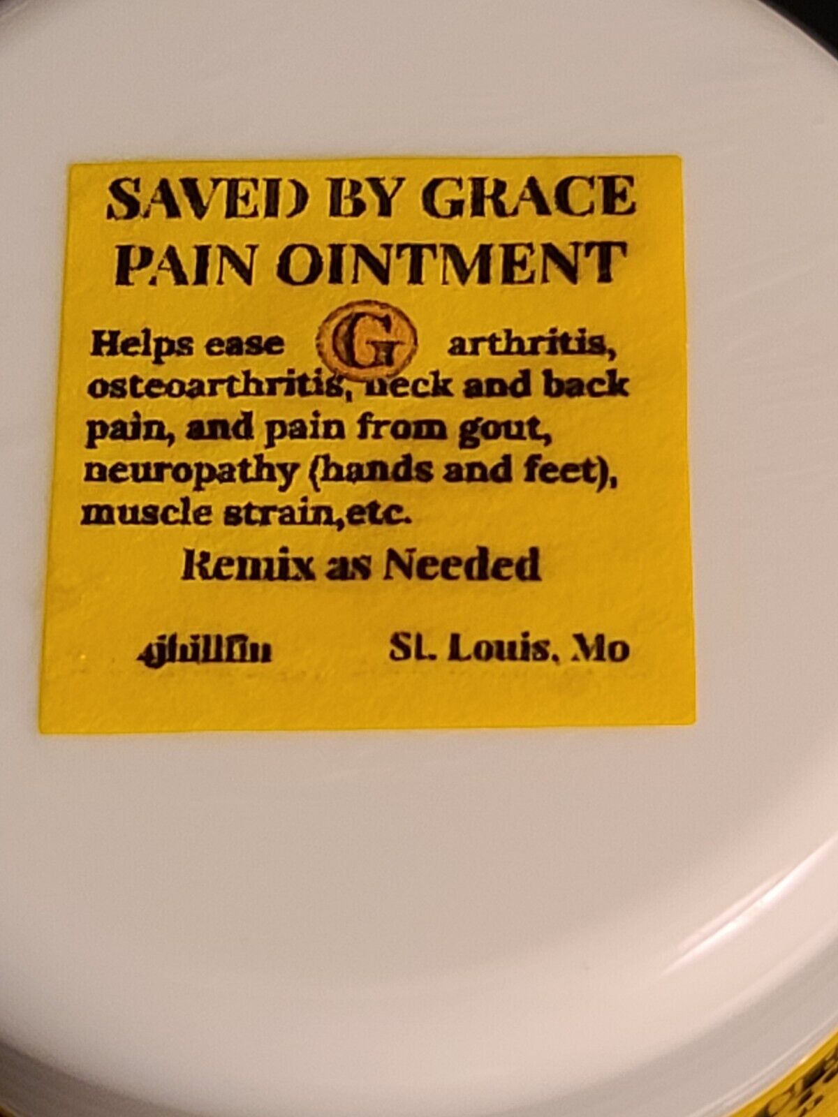 SAVED BY GRACE Hemp Oil Pain Ointment 2-8 OZ