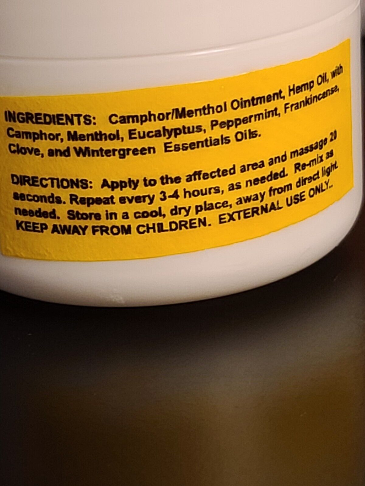 SAVED BY GRACE Hemp Oil Pain Ointment 2-8 OZ