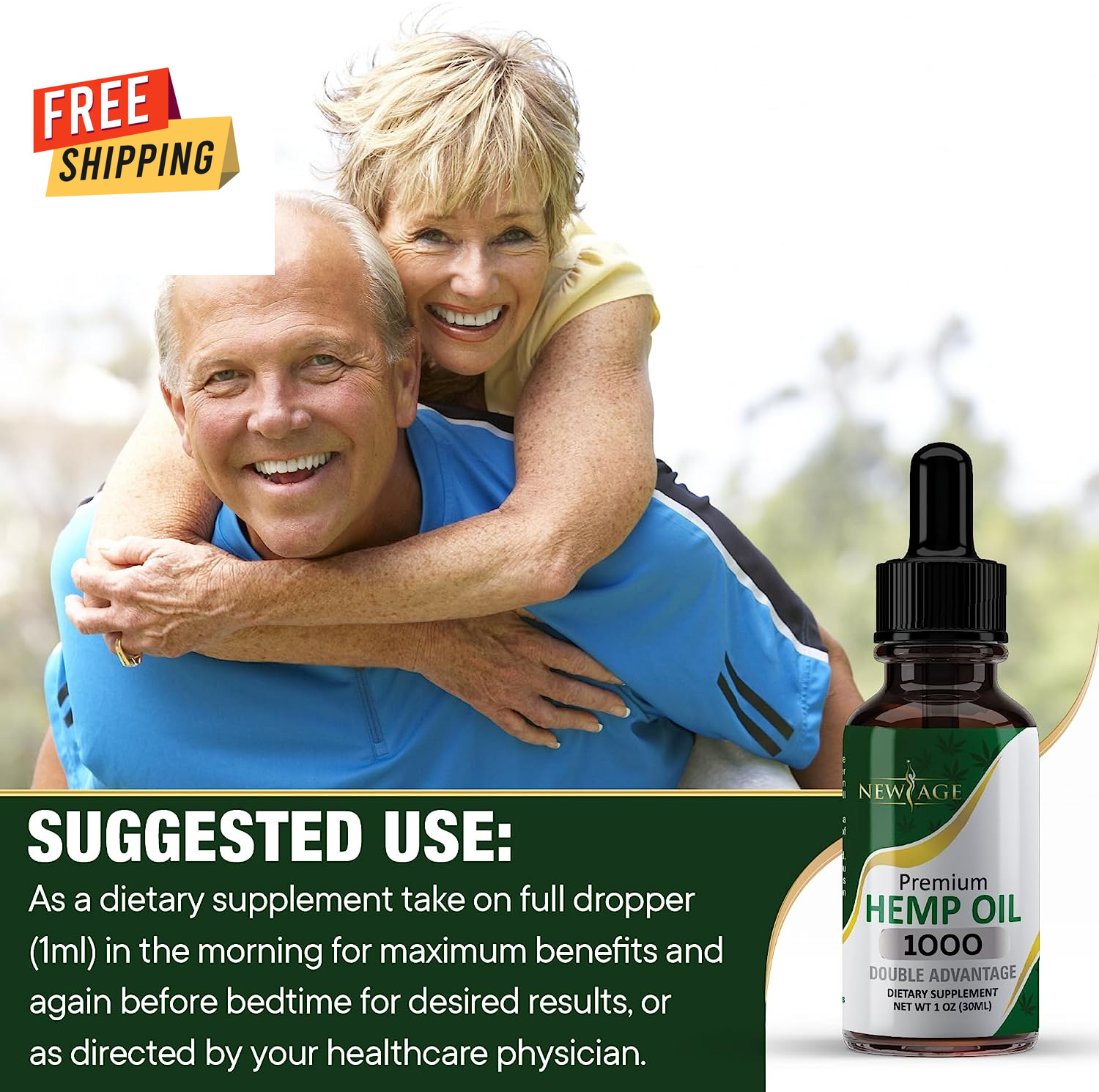 4 Pack Hemp Drops - All Natural CBD Oil