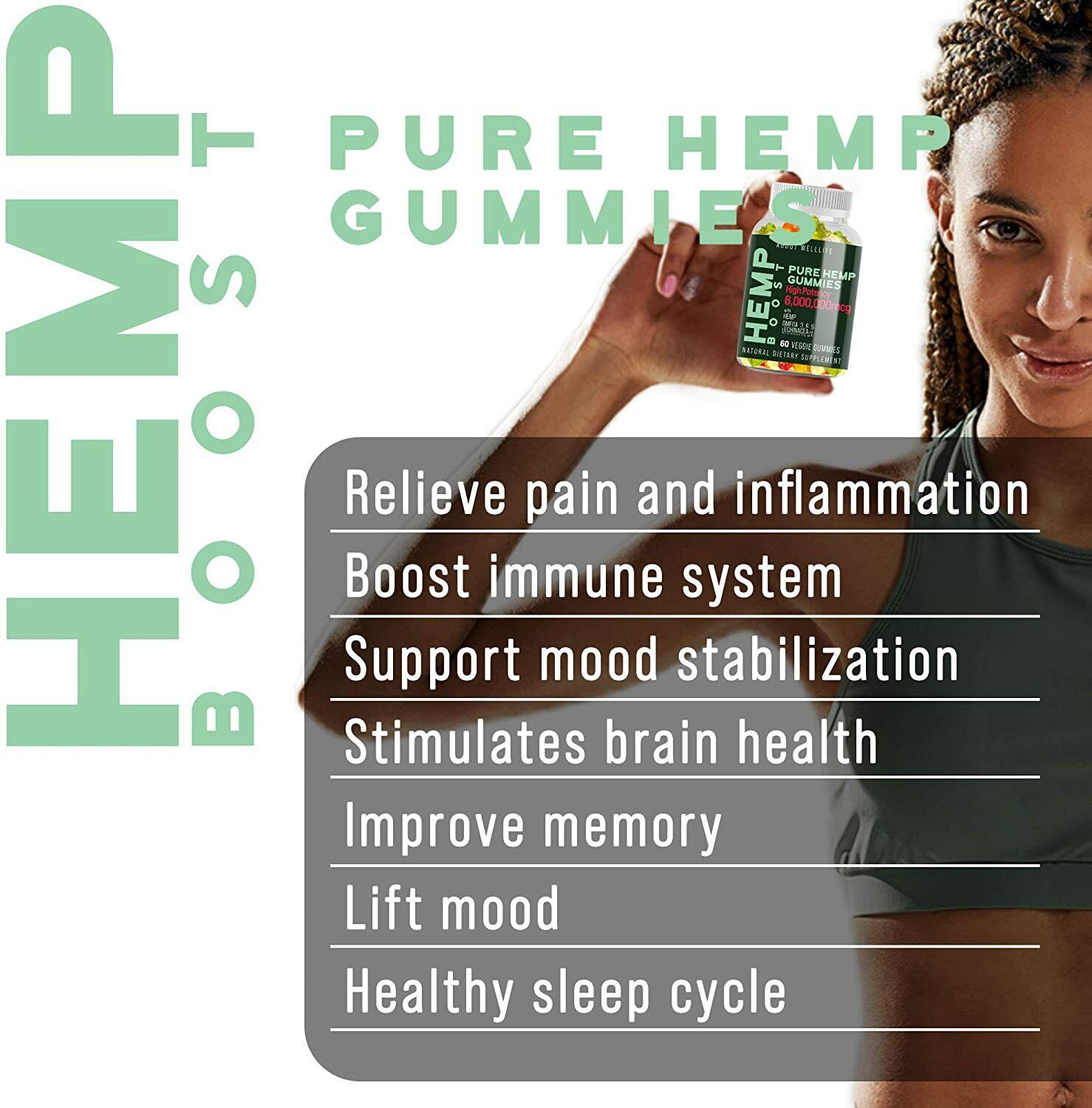 Vegan CBD Gummies- Anxiety, Sleep, Pain, Relaxation, Stress