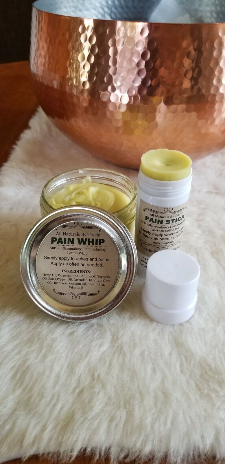 Hemp Pain Relief Stick and Whip Combo