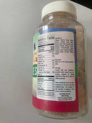 Extra Strength Organic Hemp Gummies - Vegan Edibles