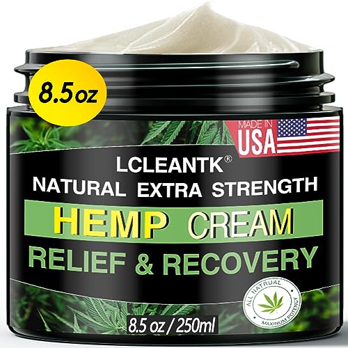 Natural Hemp Cream with Arnica, MSM, Turmeric & more