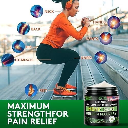 Natural Hemp Cream with Arnica, MSM, Turmeric & more