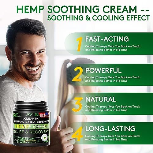 Natural Hemp Cream with Arnica, MSM, Turmeric & more