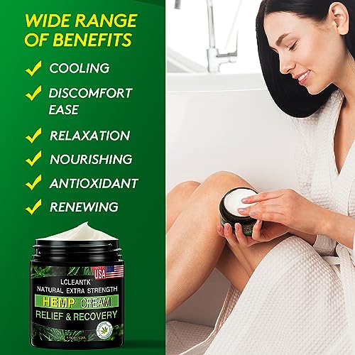 Natural Hemp Cream with Arnica, MSM, Turmeric & more