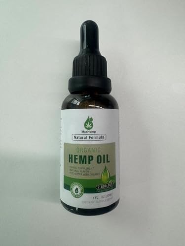 MaxHemp Organic Hemp Oil 3 Pack Vegan - USA-made