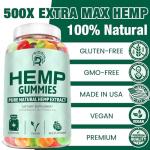3 Pack Organic High Potency Hemp Gummies USA