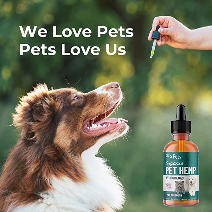 Organically Grown PB Pets Hemp Oil for Pets