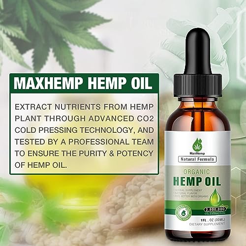Organic Hemp Oil - Maximum Strength & Natural