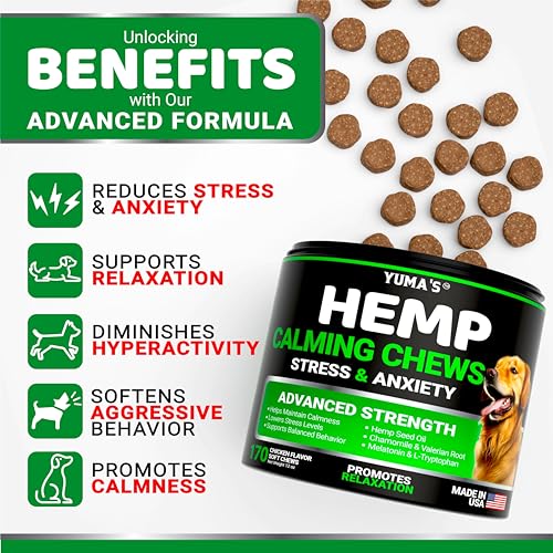 YUMA'S Hemp Calming Chews for Dogs - Anxiety Relief