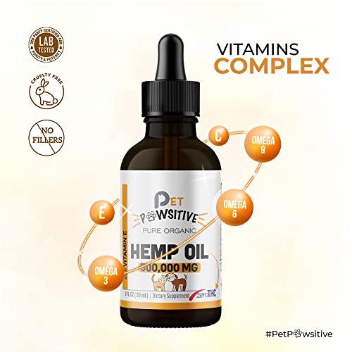 Organic Hemp Oil Drops for Pet Hip & Joint Support