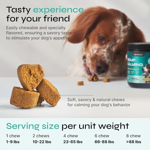 Dog Calming Chews for Anxiety Relief, Stress, Separation