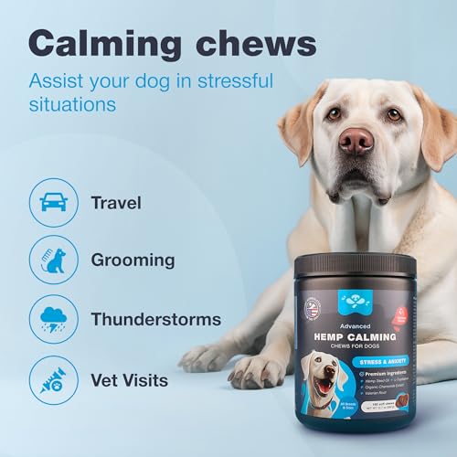 Calming Hemp Chews for Dogs - Anxiety Relief Formula