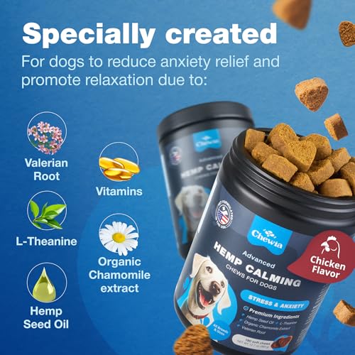 Calming Hemp Chews for Dogs - Anxiety Relief Formula