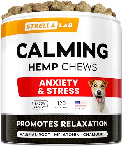 Dog Hemp Calming Chews for Anxiety Relief - 120