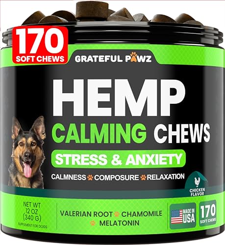 Dog Calming Hemp Chews - Anxiety Relief & Joint Support