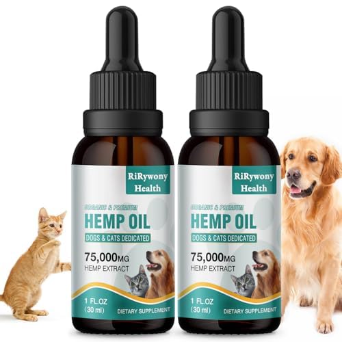 CBD Pet Hemp Oil Drops - Joint Support, Anxiety Relief