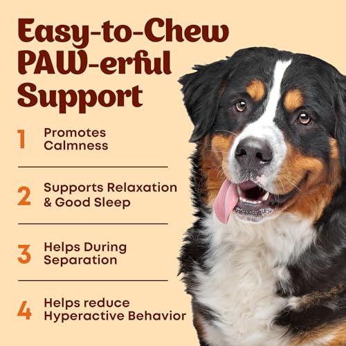 Dog Calming Hemp Chews with Melatonin and Valerian