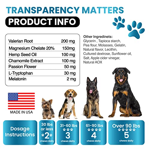 CBD Calming Chews Treats for Dog Anxiety Relief