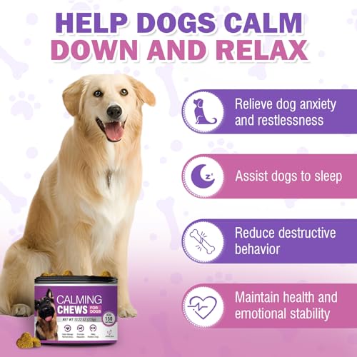 150 Hemp Calming Chews for Dogs - Stress & Anxiety Relief