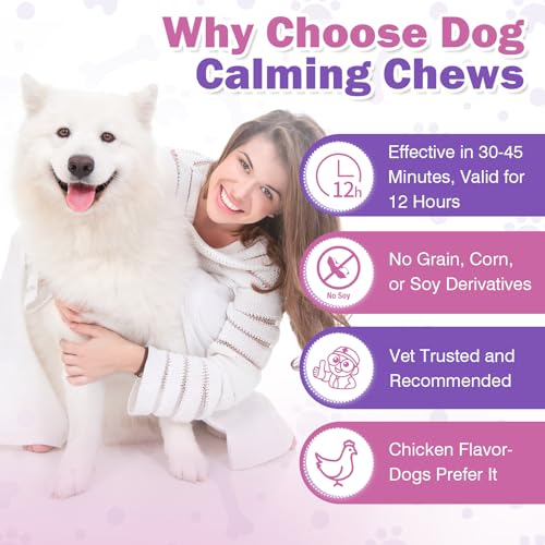 150 Hemp Calming Chews for Dogs - Stress & Anxiety Relief