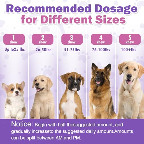 150 Hemp Calming Chews for Dogs - Stress & Anxiety Relief