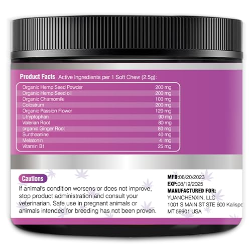 150 Hemp Calming Chews for Dogs - Stress & Anxiety Relief