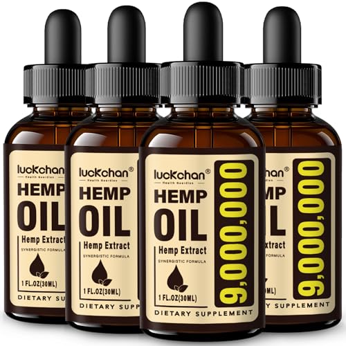 4-Pack Organic High Potency Hemp Drops from USA