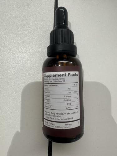 4-Pack Organic High Potency Hemp Drops from USA