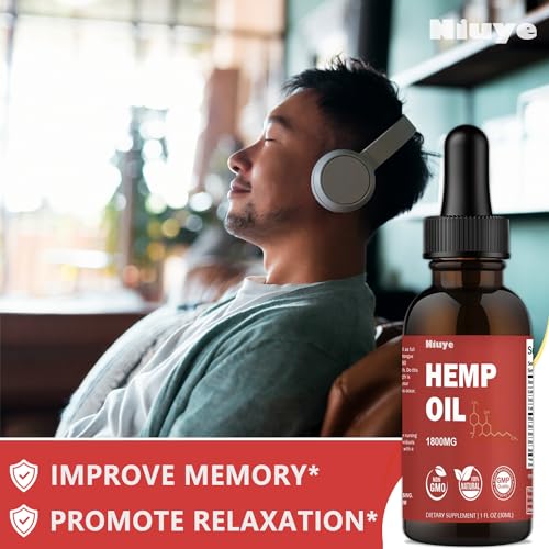 High Potency 2-Pack Hemp Oil - 1800mg Omega 3-6-9