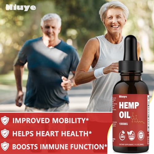 High Potency 2-Pack Hemp Oil - 1800mg Omega 3-6-9