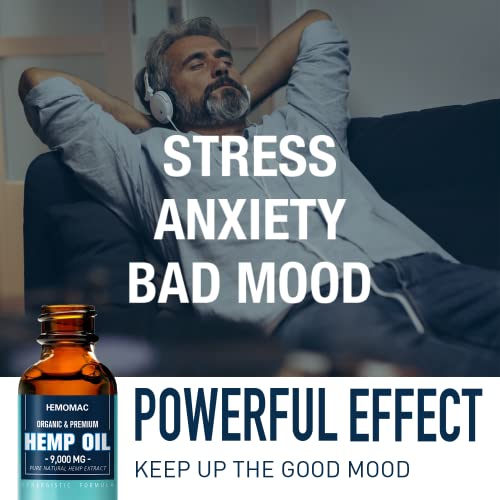 Organic Hemp Oil Drops - High Potency CBD